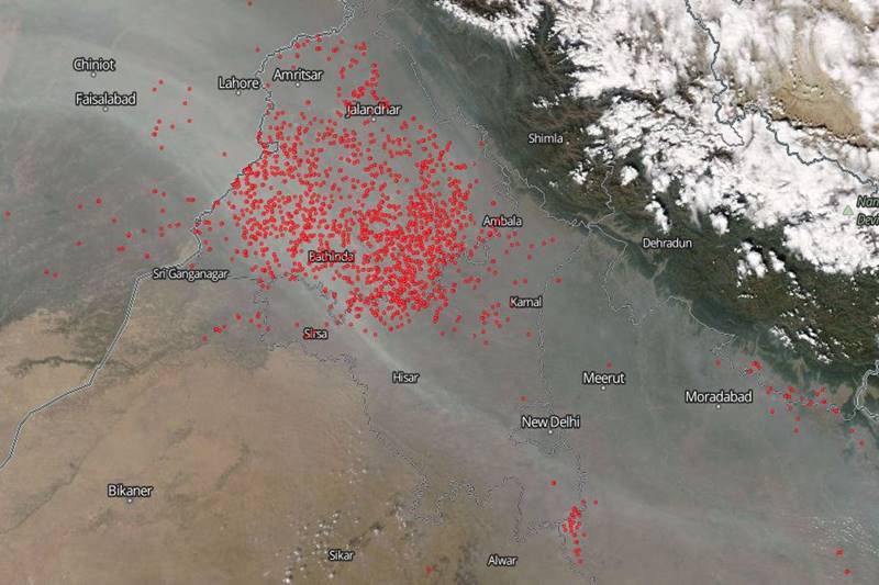 Delhi Pollution, Delhi Air Pollution, NASA, Smog in Delhi, Delhi smog, Air condition of Delhi, NASA air pollution in India, NASA’s EOSDIS Worldview