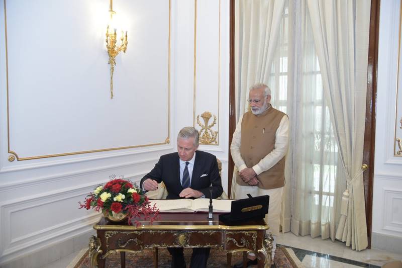 pm narendra modi, pm modi, modi, Belgium, belgian King Philippe, Belgian royals visit India, Rashtrapati Bhavan, Queen Mathilde