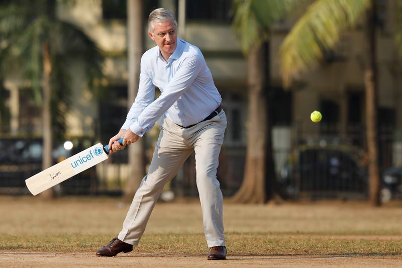 Belgium royals, Belgium King Philippe, King Philippe, Queen Mathilde, cricket, Mumbai, India, Vidyasagar Rao, Oval Maidan