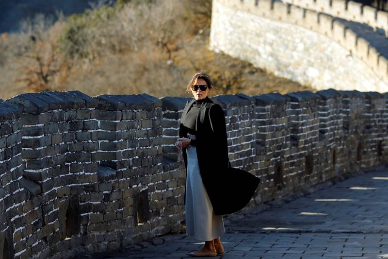 US first lady Melania Trump, Melania Trump, Donald Trump, Beijing, panda, pandas, Meng'er, Gu Gu, china, zoo, great wall, great wall of china, melania in china, trump in china, trump family in asia, trump asia tour