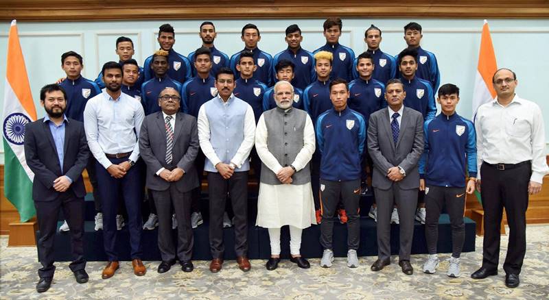 modi, pm modi, pm narendra modi, narendra modi, FIFA U-17 World Cup, football, football players, footballers, FIFA, india, game, players, young players, sports, sports india, sports pics, sports news