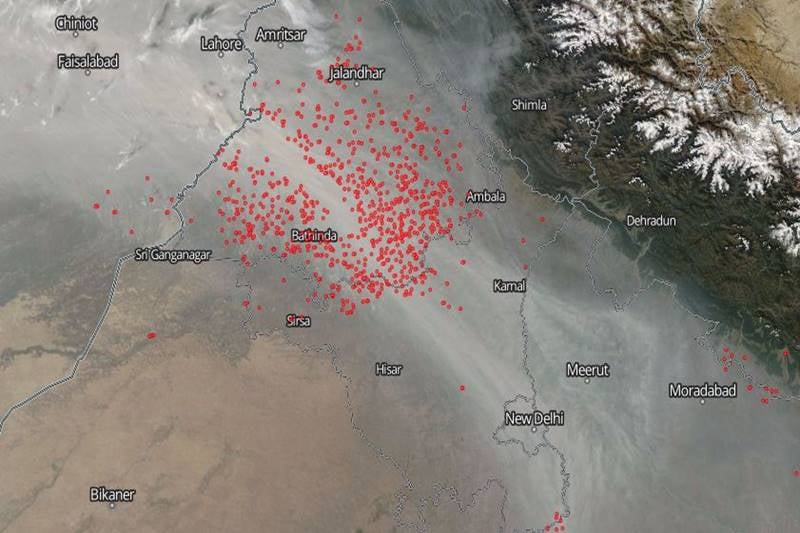 Delhi Pollution, Delhi Air Pollution, NASA, Smog in Delhi, Delhi smog, Air condition of Delhi, NASA air pollution in India, NASA’s EOSDIS Worldview