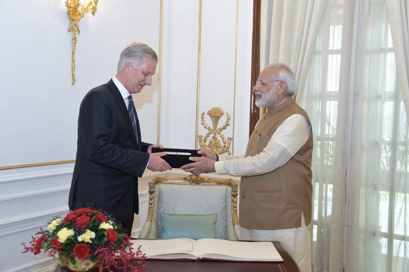 pm narendra modi, pm modi, modi, Belgium, belgian King Philippe, Belgian royals visit India, Rashtrapati Bhavan, Queen Mathilde
