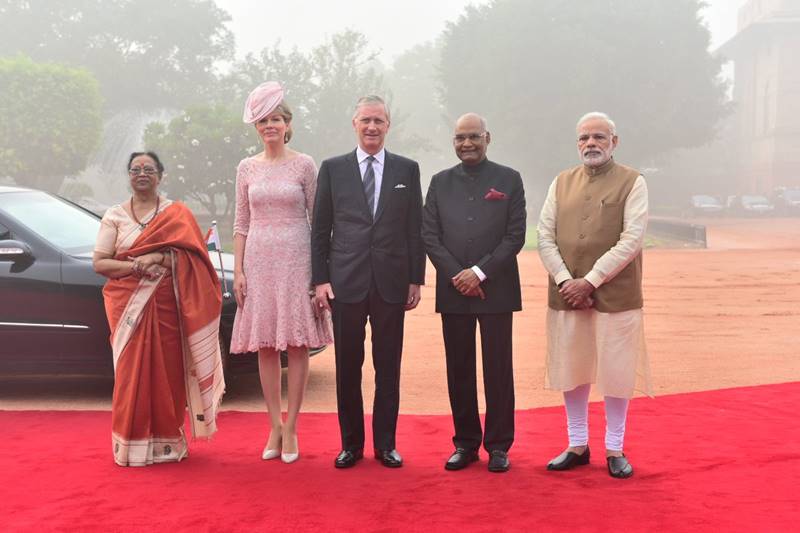 pm narendra modi, pm modi, modi, Belgium, belgian King Philippe, Belgian royals visit India, Rashtrapati Bhavan, Queen Mathilde