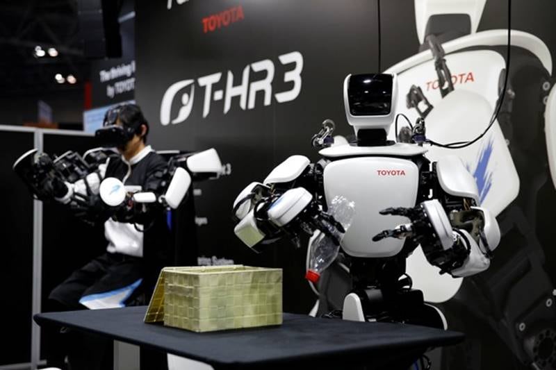 Toyota, humanoid robot, humanoid robot T-HR3, International Robot Exhibition, third generation humanoid robot, T-HR3, tokyo, japan, china, robot, artificial intelligence, technology