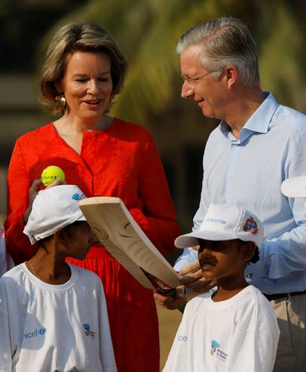 Belgium royals, Belgium King Philippe, King Philippe, Queen Mathilde, cricket, Mumbai, India, Vidyasagar Rao, Oval Maidan