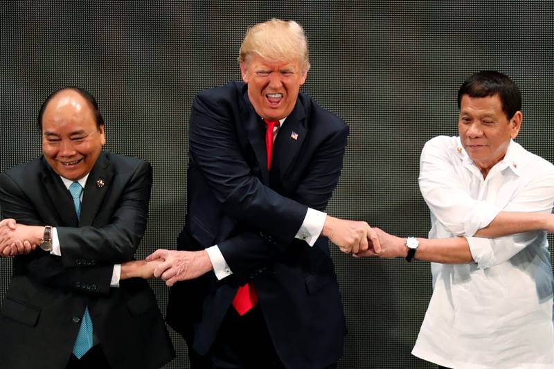 ASEAN summit in Manila, Donald Trump baffled, donald trump, narendra modi, pm modi live, asean summit live, manila, asean summit news, asean summit update, modi news, modi update, modi video, modi speech, modi trump meet, donald trump funny, modi funny, us, china, japan, doklam, modi doklam, south china sea, australia