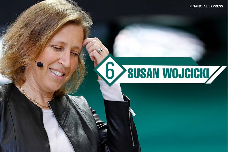 CEO of YouTube, Susan Wojcicki is on the sixth position of Forbes list of 100 most powerful women.