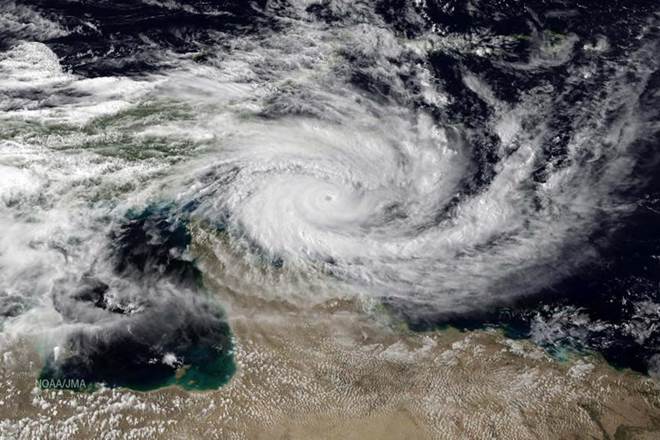 Cyclone, landslide, Indonesian island of Java, Tropical cyclone Cyclone, landslide, Indonesian island of Java, Tropical cyclone
