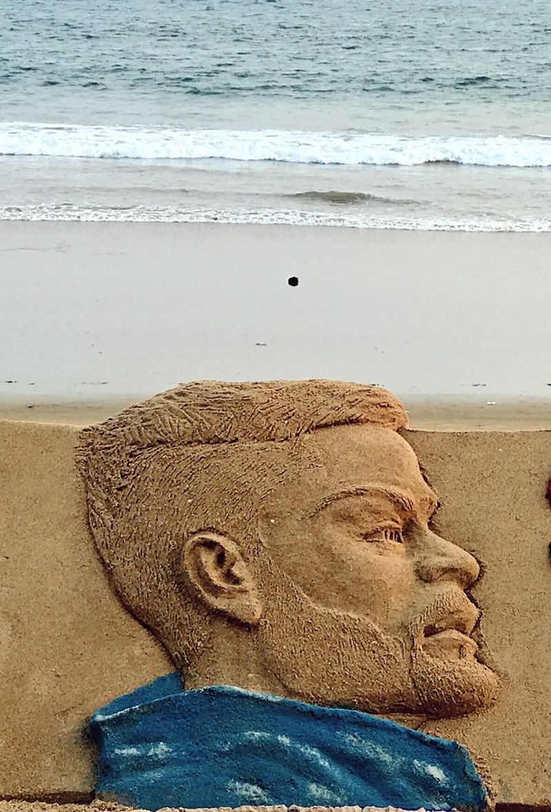 virat kohli, happy birthday virat kohli, virat kohli birthday, virat kohli birthday pics, virat virat sand art, sudarshan pattnaik