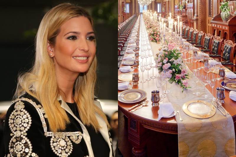 Ivanka Trump, Narendra Modi, Hyderabad, Taj Falaknuma Palace, GES 2017, GES 2017 Hyderabad, Ivanka Trump dinner, Ivanka Trump dinner menu, Nizams of Hyderabad, world’s largest dining hall, Ivanka Trump India, Ivanka Trump india visit, Donald Trump, Donald Trump daughter, world news