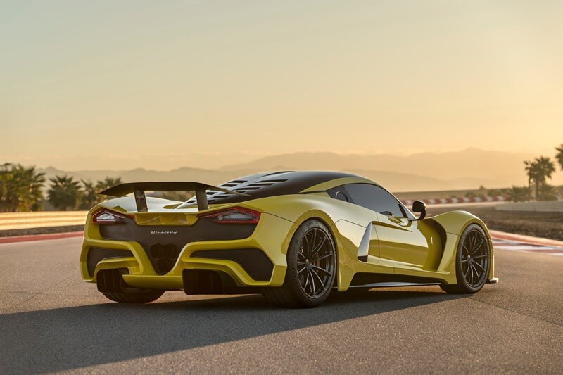 A combination ingredients like light-weight chassis, low-drag and gargantuan horsepower will allow the Venom F5 to deliver a new level of hypercar performance. Acceleration from 0 to 300 kph will be less than 10 seconds making it quicker than current Formula 1 race cars. Zero to 400 kph and back to rest will be under 30 seconds. The top speed of the Venom F5 is projected to exceed 480 kph.