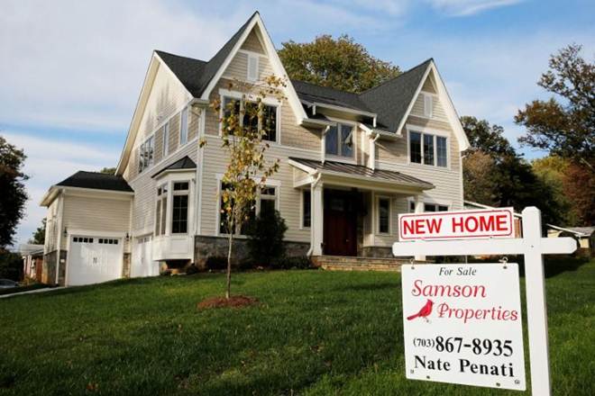 US new home sales hit levels last seen just before 2008 stock market crash
