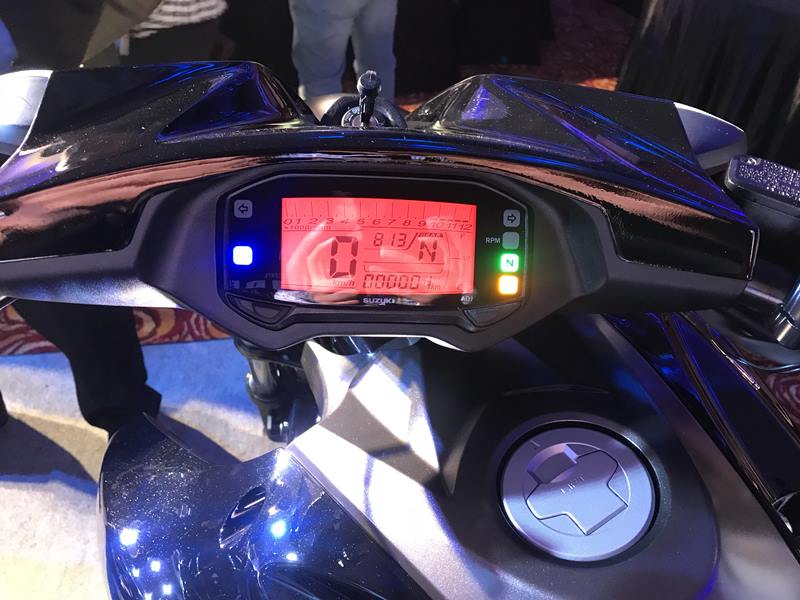 It comes with tubeless tyres and disc brakes up front and back, along with a single-channel ABS. The Intruder also features SEP (Suzuki Eco Performance), which the brand says helps the engine deliver a balance of power and fuel efficiency. The claimed fuel efficiency figure is the same as the Gixxer at about 53 kmpl.