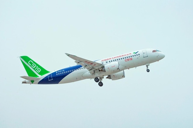 c919, china plane, plane tracker, china flight test, flight test, third flight test, flight in china