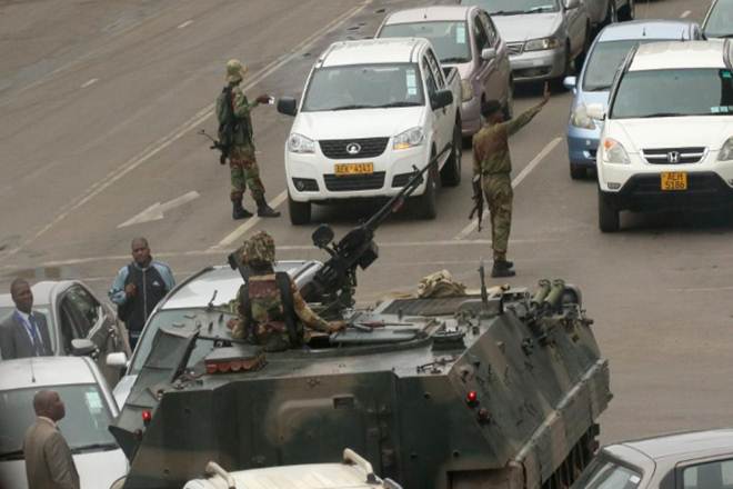 Soldiers seized the state broadcaster and a general appeared on television to announce the takeover.(Reuters) Soldiers seized the state broadcaster and a general appeared on television to announce the takeover.(Reuters)