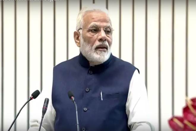 PM Narendra Modi delivers valedictory address on National Law Day (YouTube grab)