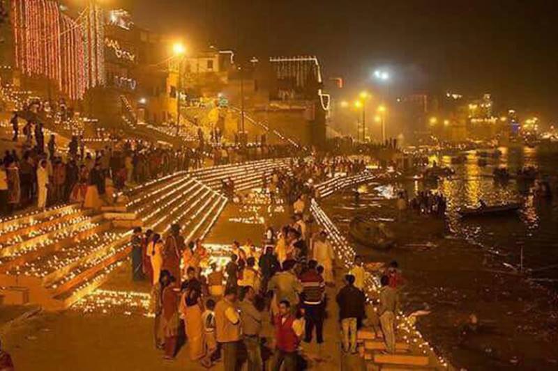 It is celebrated on the full moon of the Hindu month of Kartika. (Photo from PM Narendra Modi's Twitter)