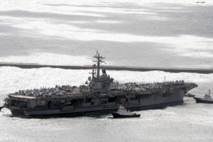 US south korea drills, north korea, Donald Trump, USS Ronald Reagan, Theodore Roosevelt , South Korea, Us aircraft carriers