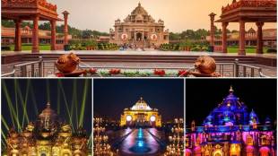 Gandhinagar Akshardham Temple, Akshardham Temple, Akshardham Temple silver jubilee, pm narendra modi, pm modi, modi, modi in gujarat, gujarat, Akshardham pics