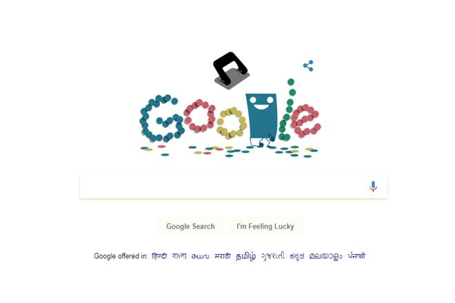 Google, hole puncher, 131 anniversary, paper, single hole, multiple hole
