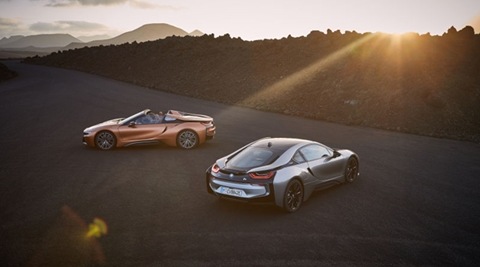 2018 BMW i8 coupe and Roadster unveiled: More power, practicality and a drop-top with butterfly doors!