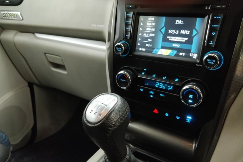 Mahindra Scorpio continues to get 6-inch touchscreen infotainment system that supports bluetooth and gets in-built navigation. The maps are provided by MapMyIndia and offers GPS voice guidance in ten regional languages.