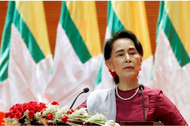 Aung San Suu Kyi, Myanmar, Rakhine, Rohingya Muslim minority, Bangladesh, Maungdaw