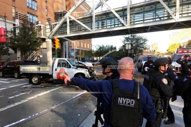 Manhattan Shooting, World Trade Center memorial , latest update on Manhattan Shooting, detail news about Manhattan Shooting, Home Depot truck, New Jersey, West Street, United states