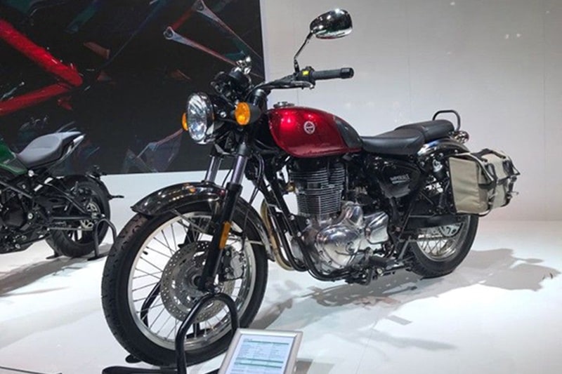 Benelli Imperiale 400. Benelli took the wraps off its newest cruiser Imperiale 400 at EICMA this year. The Imperiale 400 is powered by an air-cooled, single-cylinder, fuel-injected engine that displaces 373cc. It produces 19.7 hp at 5500 rpm and 28 Nm at 3500 rpm, and is mated to a five-speed gearbox. It stands to go up against the likes of Royal Enfield Classic series and is likely to be launched in India by next year. (Image: Overdrive)