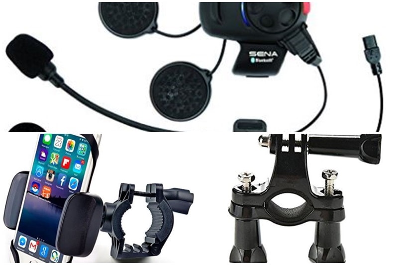 Communicators and phone holders: If you're doing a solo ride, this may not be for you. But if you're two or more riders together, you may want to consider communicators. A good communication system by Sena will cost about Rs 9500, but there are others available at prices as low as Rs 1200. If there is a You will also need a phone holder to in order to navigate yourself through the right roads. Charge your phone on the go if a 12V charging point is available on your motorcycle, however do not get aftermarket charging points as it could damage the bike's and the phone's battery. A phone holder and an action camera handlebar mount are easily available online at prices as low as Rs 500. (Product image: Amazon)
