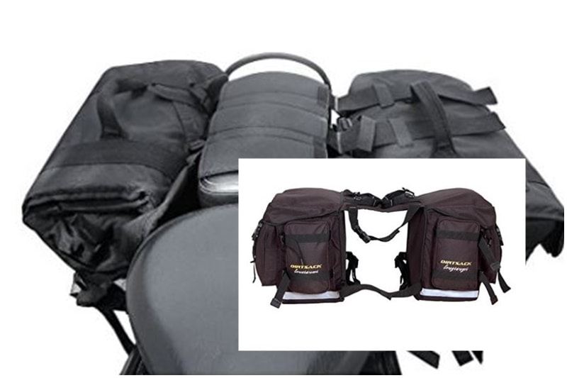 Saddlebags: If you're going to be on the road for long, there will quite a lot you'll have to take with you. Saddlebags are a great way of expanding carrying space on the motorcycle. Brands like Royal Enfield have saddlebags on sale at about Rs 7500. However, you can choose others that are priced at about Rs 3500 and easily available online. There is another way out though. If you do not wish to invest in saddlebags, the problem can be solved by bungee cords or bungee cargo net, which will cost as low as Rs 200-300. (Product image: Amazon)