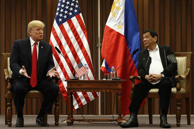 donald trump, rodrigo duterte, us president, philippine president, asean summit, asean, asean meet, asean 2017