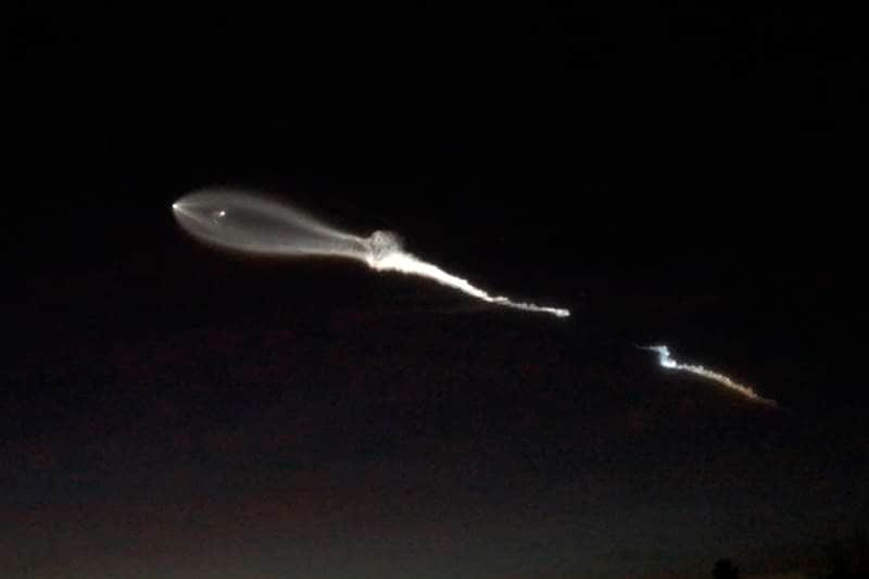 SpaceX, Falcon 9 rocket, SpaceX Falcon 9 rocket, rocket, Falcon 9, California, show of light, mystery light, satellite, world news, science, science news, technology