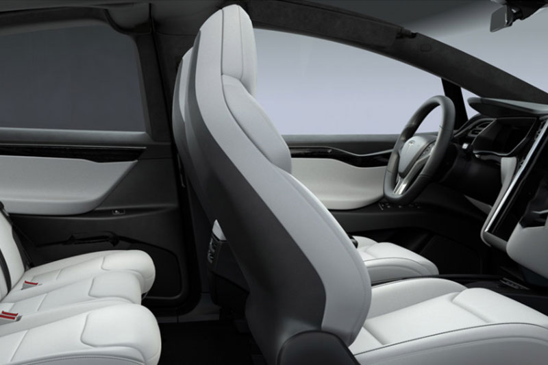 There is also a ludicrous mode in the Tesla Model X after the activation of which, the car rockets from 0 to 100 kmph in just 2.9 seconds. The Tesla Model X comes with a top speed of 250 kmph. This speed is electronically restricted in the interest of public safety.