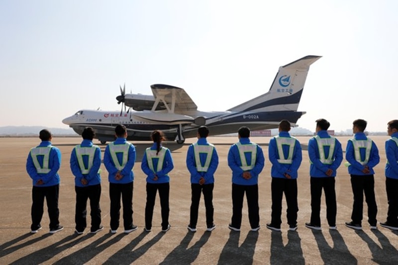 amphibious aircraft, AG600, Zhuhai airport, world's largest amphibious aircraft, Kunlong, Aviation Industry Corporation of China,
