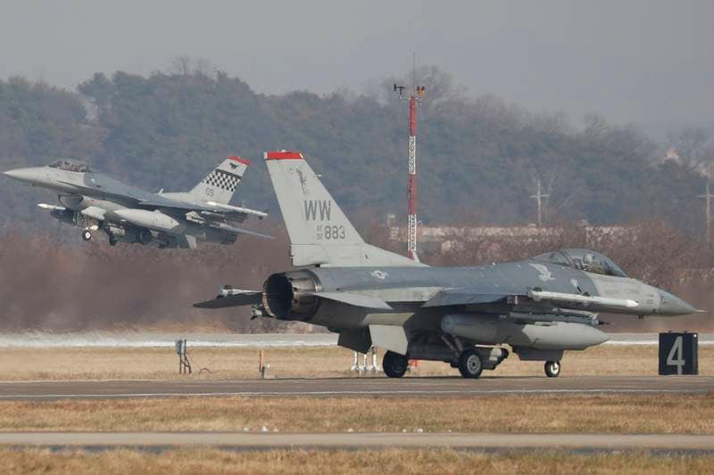 US Air Force, Air Force, US, joint aerial drill, Vigilant Ace, military drills, south korea, US fighter jets, US B-1B bomber, fighter jets