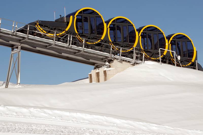 Switzerland, funicular railway, steepest funicular railway, Schwyz-Stoos, Stoos, carriages, train, passengers, swiss train, swiss valley, world news