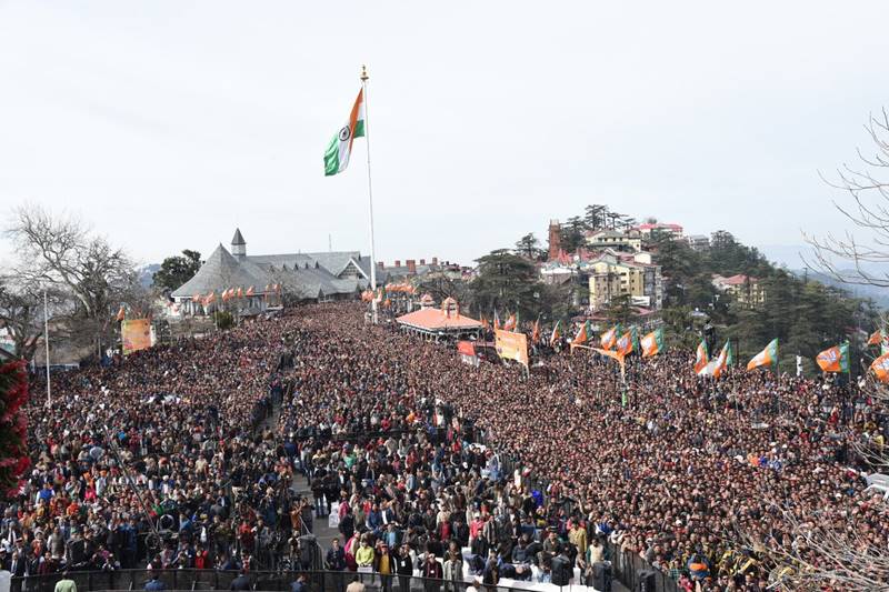 bjp, bjp in himachal pradesh, jairam thakur, himachal pradesh new cm jairam thakur, modi, pm modi, modi in himachal, narendra modi, amit shah, india news, political news, shimla, shimla photos