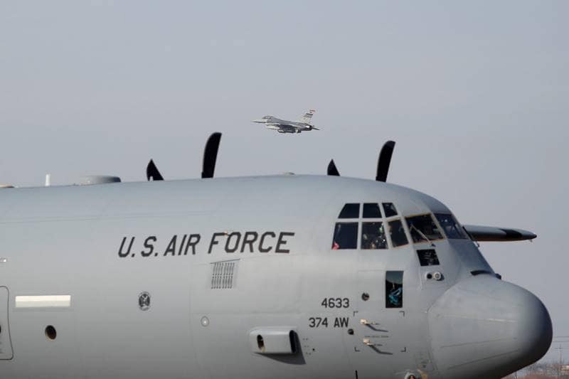US Air Force, Air Force, US, joint aerial drill, Vigilant Ace, military drills, south korea, US fighter jets, US B-1B bomber, fighter jets