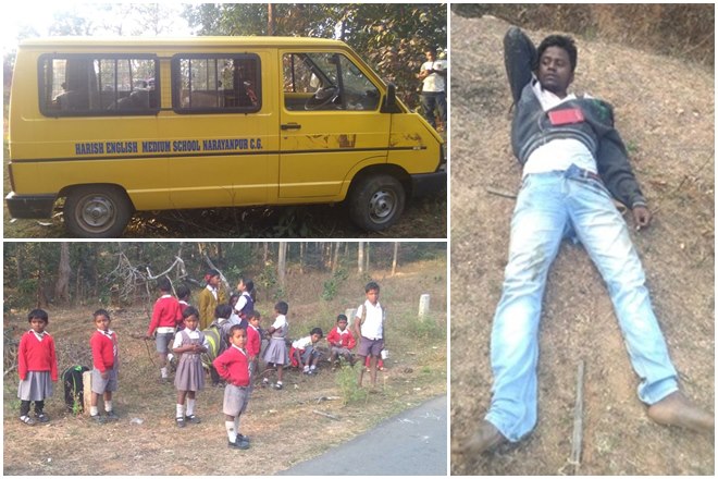 man saves kids, Driver saves kids, man jumps in front of moving car, Braveheart jumps in front of moving car,