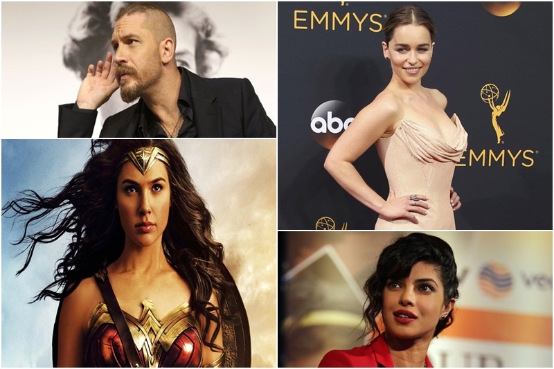 IMDb top 10 star of 2017, IMDb top 10 star, Wonder Woman Gal Gadot, Wonder Woman IMDb list, Gal Gadot IMDb list, Game of Throne IMDb, Priyanka Chopra IMDb top 10 star, IMDb top 10 star Tom Hardy, IMDb top 10 star Emilia Clarke, IMDb top 10 star Alexandra Daddario, IMDb top 10 star Bill Skarsgård, IMDb top 10 star Pom Klementieff, IMDb top 10 star Ana de Armas, Dan Stevens IMDb top 10 star, IMDb top 10 star Sofia Boutella, IMDb top 10 star Katherine Langford