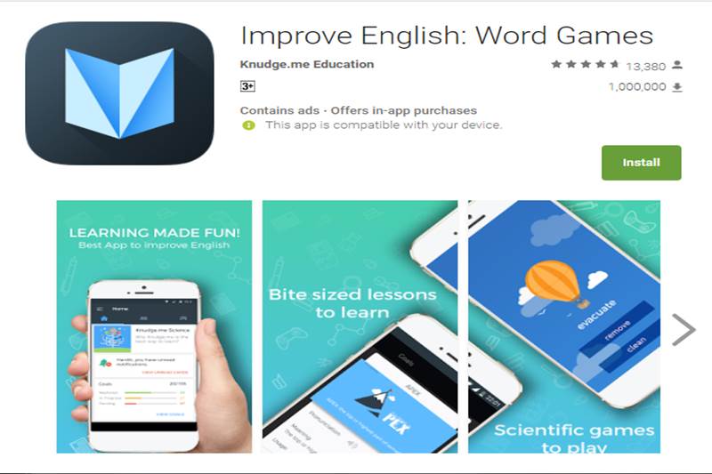 Now, this is some interesting category - Best Hidden Gem category. Improve English: Word Games application has grabbed the title of Best Hidden Gem. This a new application and has been building a fan base, but whats special is that is wonderful and unconventional. This application will help you to improve your English with simple exercises, interesting games and reminders. (Image: Screenshot/ play.google.com)