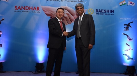 Sandhar Technologies signs JV with Deishin Machinery for India: Will supply manual, automatic shifters to Indian OEMs