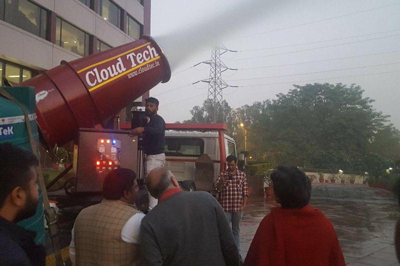 anti smog gun, anti fog gun, anti pollution drive, delhi pollution, delhi air pollution, air pollution, arvind kejriwal, kerjriwal government, manish sisodia, air action plan