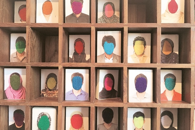 art, Riyas Komu, Serendipity Arts Festival, goa festival, exhibition, artworks 