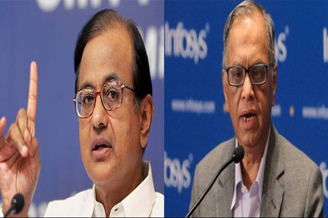 P Chidambaram, Narayana Murthy, Aadhaar P Chidambaram, Narayana Murthy, Aadhaar