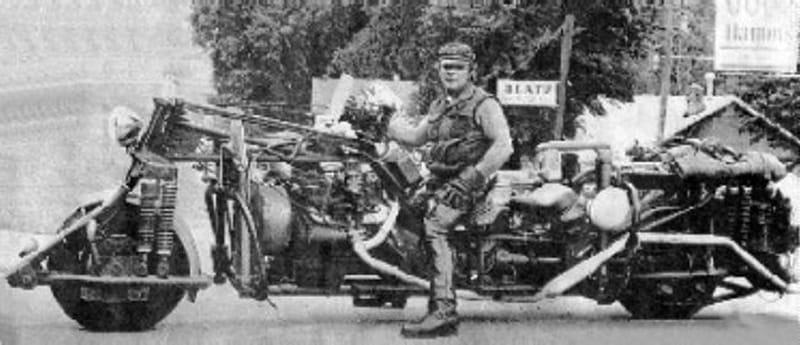 Roadog: This wild motorcycle was built by a man who had wild in his name, Wild Bill Gelbke, explains a lot dun' it! The Roadog, at 17 feet long and weighing over 1360 kg, is the largest motorcycle ever built. What is more astonishing than Wild building this motorcycle is that he actually managed to sell a handful of them to some evidently insane customers. (Image: photobucket/UncleErnie)