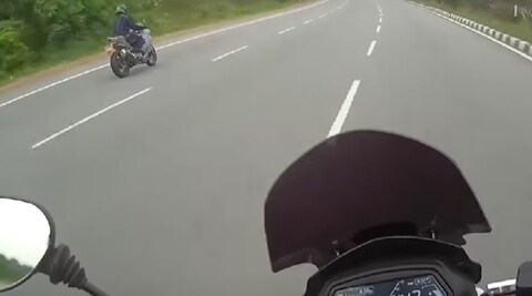 TVS Apache RR 310 to have a top speed of over 160 kmph: Bajaj Dominar fails to catch it in this video