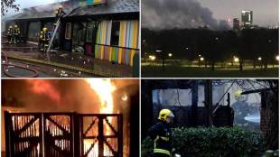 London zoo fire, London, London fire, zoo, aardvark, animals, zoo cafe, world news, london news, london zoo pics